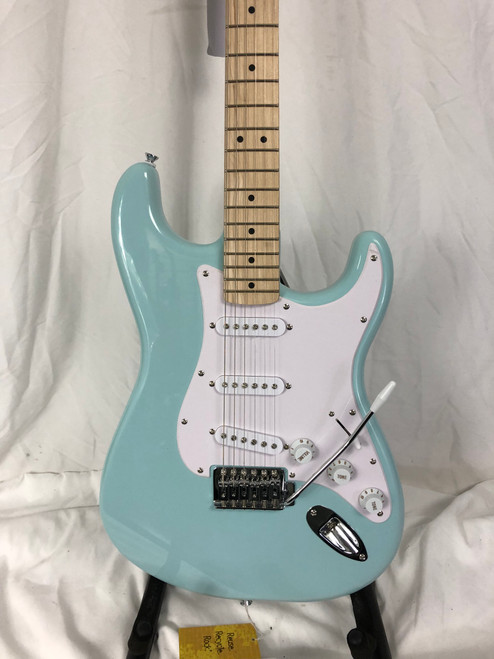 Vist Large View of Product Image Which is Used Squier SONIC STRAT S Type Electric Guitar Blue 6-String