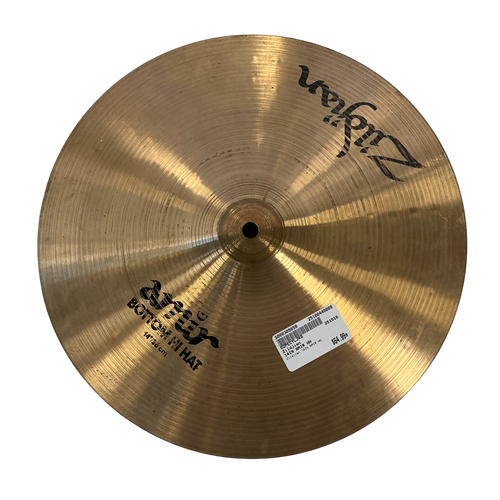Used Zildjian 14IN AMIR HH Hi Hat Cymbals 14" 40009-S000309859 Vist Large View of Product Image Which is Used Zildjian 14IN AMIR HH Hi Hat Cymbals 14"