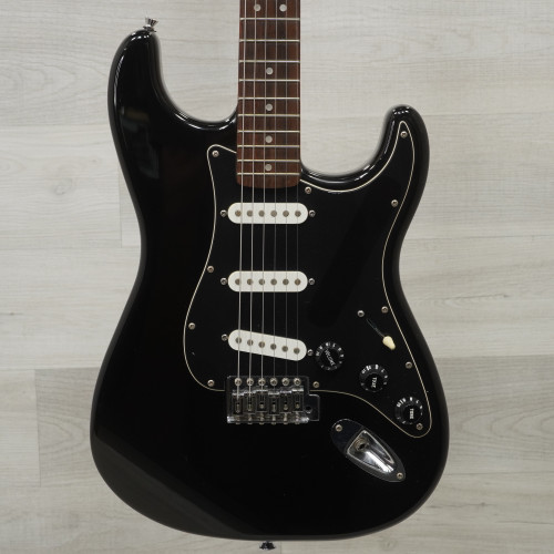 Vist Large View of Product Image Which is Used Squier Strat Electric Guitar Black