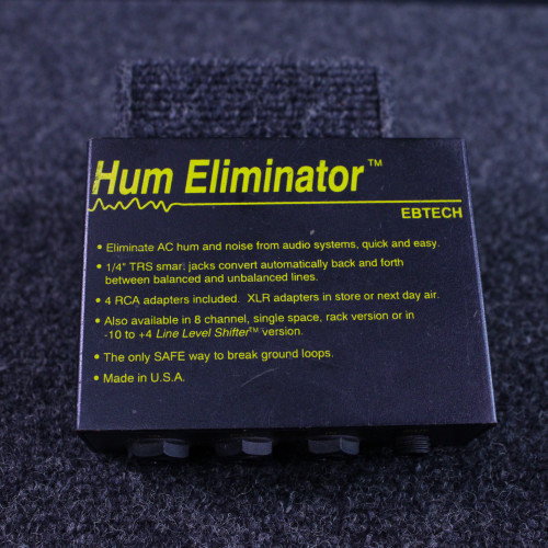 Vist Large View of Product Image Which is Used Ebtech HUM ELIMINATOR UNIT Pro Sound Effects Unit