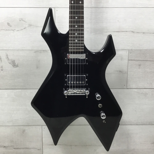 Vist Large View of Product Image Which is Used BC Rich Bronze Warlock Pointy Electric Guitar Black