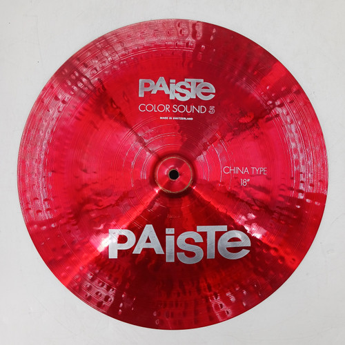 Vist Large View of Product Image Which is Used Paiste 18 INCH COLOR SOUND 5 RED China Cymbal 16"