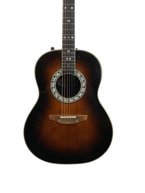 Vist Large View of Product Image Which is Used Ovation 1974 1617-1 Vintage Solid Top Acoustic Guitar Sunburst