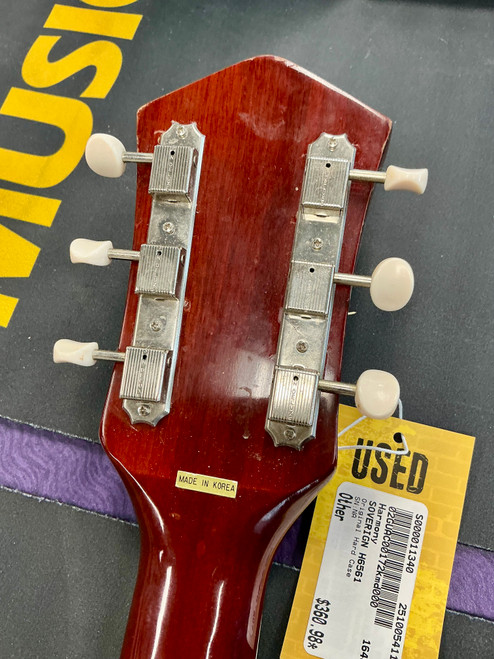 Vist Large View of Product Image Which is Used Harmony SOVERIGN H6561 Solid Top Acoustic Guitar Made in Korea