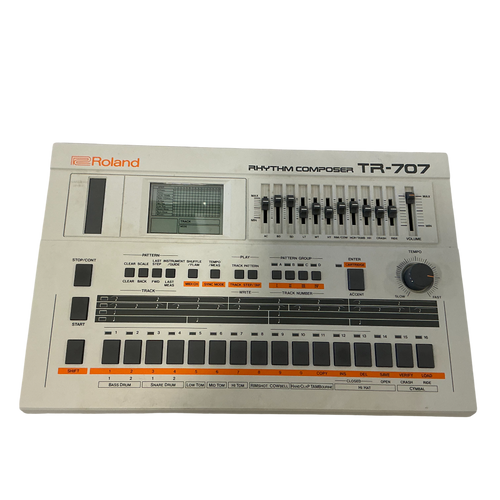 Vist Large View of Product Image Which is Used Roland TR-707 W/12VDC Electronic Pad Kit