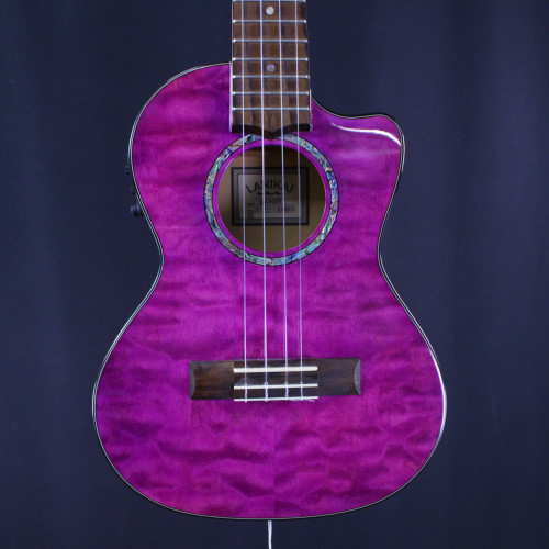 Vist Large View of Product Image Which is Used Lanikai QM-PUCET TENOR UKULELE W/ELECTRONICS Ukulele Purple