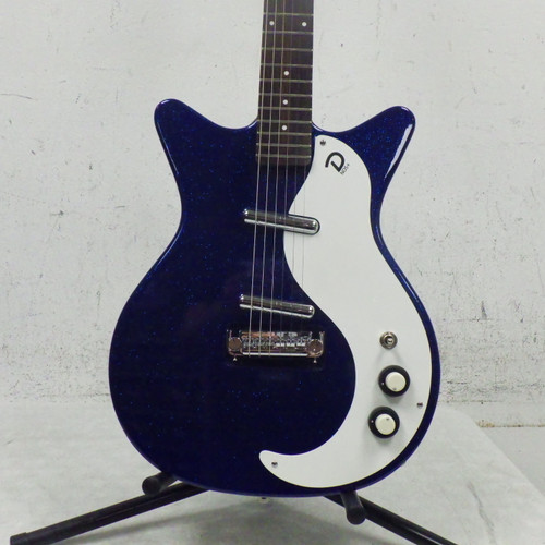 Vist Large View of Product Image Which is Used Danelectro NOS + Double Cut Electric Guitar Blue 6-String