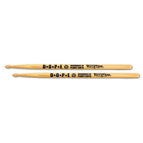 Vist Large View of Product Image Which is New Dopestickz American Hickory Wood Acorn Tip 5B Drumsticks