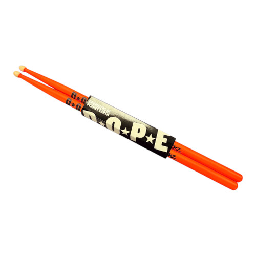 Vist Large View of Product Image Which is New Dopestickz Shockdrop Orange 7A Drumsticks