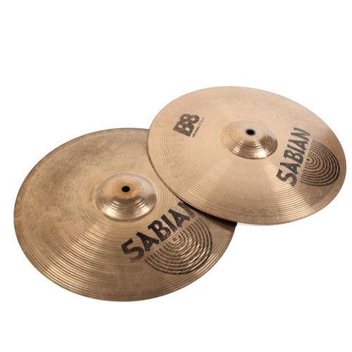 Vist Large View of Product Image Which is Used Sabian B8 HI HATS 14 Hi Hat Cymbals 14"
