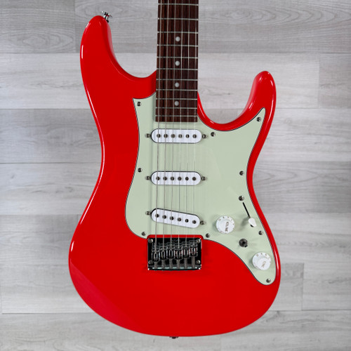 Vist Large View of Product Image Which is Used Ibanez AZES31 Electric Guitar - Vermilion