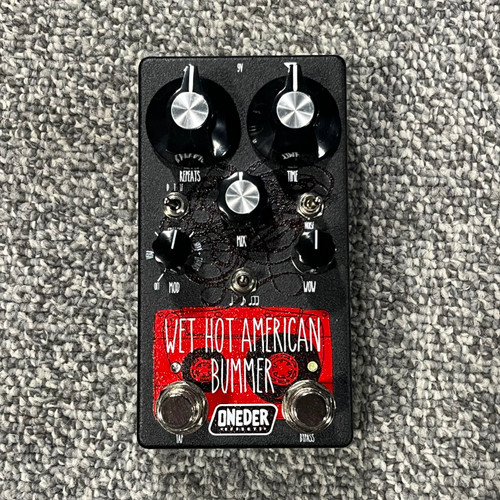 Vist Large View of Product Image Which is Used ONEDER EFFECTS WET HOT AMERICAN BUMMER Guitar Delay Pedal