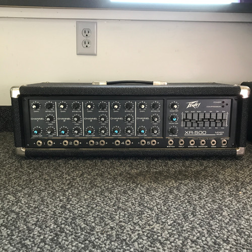 Used Peavey XR-500 Powered Mixing Head 41125-S000040433 Vist Large View of Product Image Which is Used Peavey XR-500 Powered Mixing Head