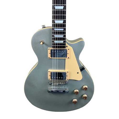 Used SX LP TYPE Electric Guitar Silver/Gray 6-String 40083-S000154598 Vist Large View of Product Image Which is Used SX LP TYPE Electric Guitar Silver/Gray 6-String