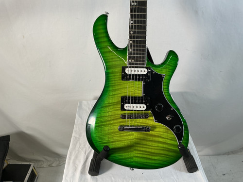 Vist Large View of Product Image Which is Used Gibson VICTORY FIGURED TOP IGUANA BURST Electric Guitar Green 6-String