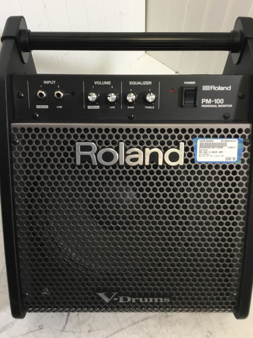 Vist Large View of Product Image Which is Used Roland PM-100 V-DRUM AMP 1 x 10 Solid State Amplifier 1 x 10