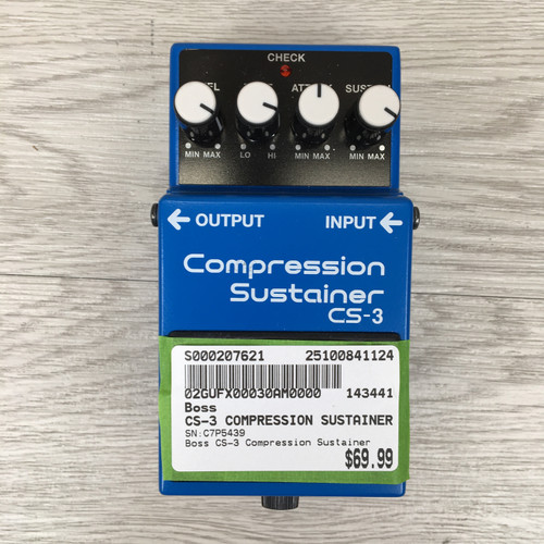 Vist Large View of Product Image Which is Used Boss CS-3 COMPRESSION SUSTAINER Compressor Pedal