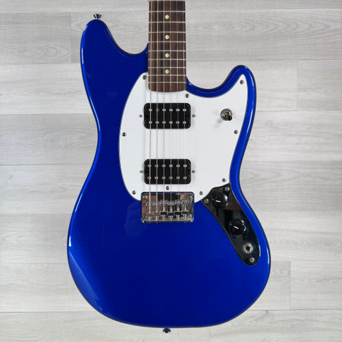 Used Squier Bullet Mustang HH - Imperial Blue 40112-S000180427 Vist Large View of Product Image Which is Used Squier Bullet Mustang HH - Imperial Blue