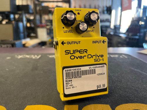 Used Boss SD-1 Overdrive Pedal 40085-S000106324 Vist Large View of Product Image Which is Used Boss SD-1 Overdrive Pedal