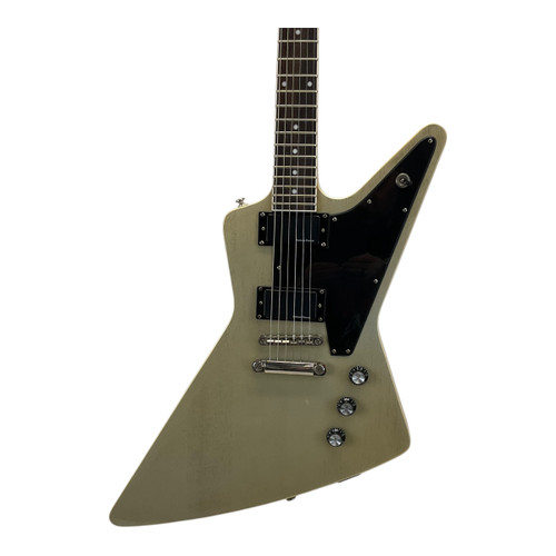 Used Epiphone 2013 Explorer Pro Electric Guitar Silver/gray 6-String 41117-S000052975 Vist Large View of Product Image Which is Used Epiphone 2013 Explorer Pro Electric Guitar Silver/gray 6-String