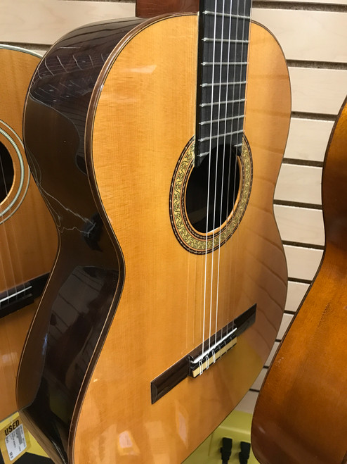 Vist Large View of Product Image Which is Used Antonio Aparicio AA70 CLASSICAL Vintage Solid Top Acoustic Guitar Wood