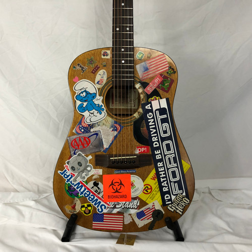 Vist Large View of Product Image Which is Used Harmony 01063 Laminate Top Acoustic Guitar Custom Graphics