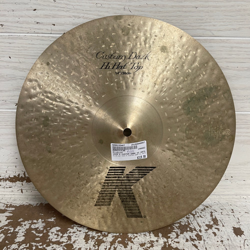 Used - Zildjian 14IN K CUSTOM DARK HI HATS - Hi Hat Cymbals 14" 40087-S000235467 Vist Large View of Product Image Which is Used - Zildjian 14IN K CUSTOM DARK HI HATS - Hi Hat Cymbals 14"