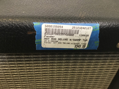 Vist Large View of Product Image Which is Used Fender HOT ROD DELUXE W/SWAMP THANG 1 x 12 Tube Combo Amplifier 1 x 12