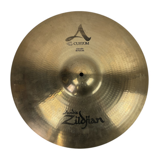 Used Zildjian A CUSTOM 18 CRASH Crash Cymbal 18" 41120-S000035484 Vist Large View of Product Image Which is Used Zildjian A CUSTOM 18 CRASH Crash Cymbal 18"