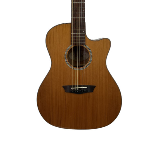 Vist Large View of Product Image Which is Used Washburn WLG110SWCEK Solid Top Acoustic Guitar Natural