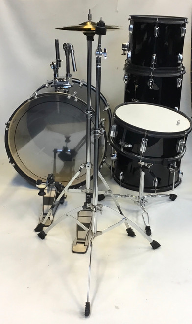 Vist Large View of Product Image Which is Used LAGRIMA 5PC DRUM SET Drum Shells and Hardware Black