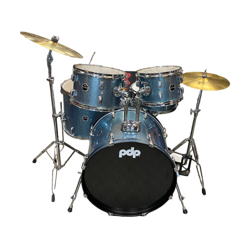 Vist Large View of Product Image Which is Used PDP ENCORE 5-PIECE W/HDWR Drum Shells and Hardware Blue