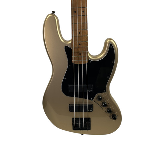 Vist Large View of Product Image Which is Used Squier CONTEMPORARY ACTIVE JAZZ BASS HH J Type Bass Guitar Goldtop 4-String
