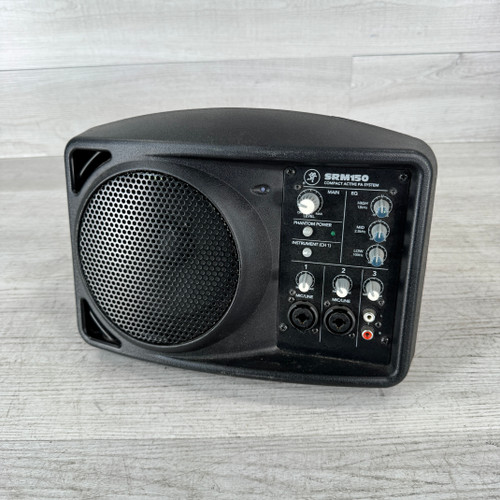 Used Mackie SRM150 - 150-watt 5.25-inch Compact Powered PA System 40112-S000180469 Vist Large View of Product Image Which is Used Mackie SRM150 - 150-watt 5.25-inch Compact Powered PA System