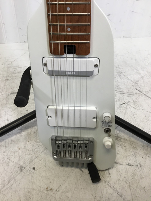 Vist Large View of Product Image Which is Used Donner HUSH PRO X Electric Guitar White 6-String