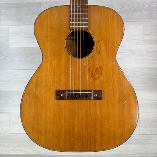 Vist Large View of Product Image Which is Used Harmony Vintage H162 Acoustic Guitar - Natural - AS IS - Bridge Lift - High Action