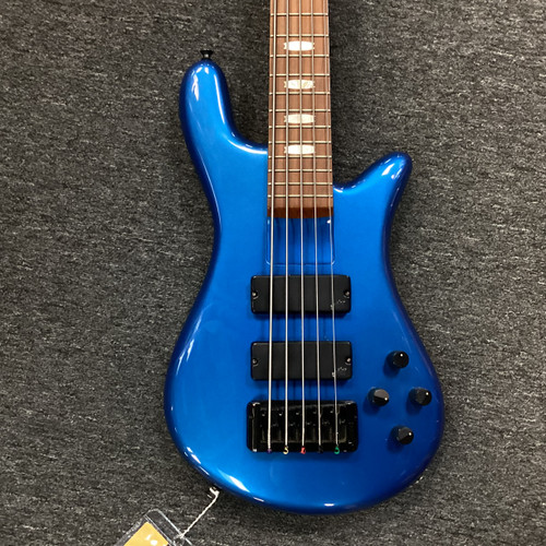 Used Spector EUROBOLT 5 Modern Metal Bass Guitar Blue 5-String 40111-S000190492 Vist Large View of Product Image Which is Used Spector EUROBOLT 5 Modern Metal Bass Guitar Blue 5-String