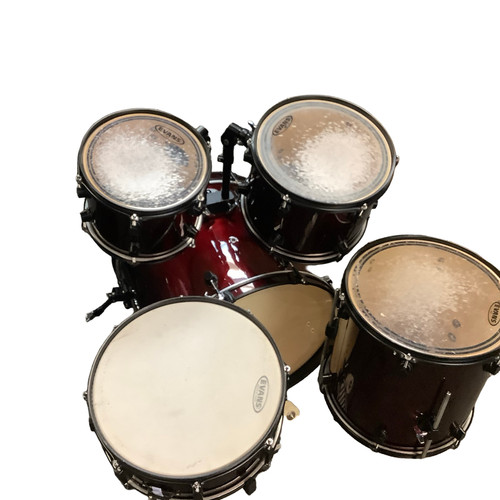 Vist Large View of Product Image Which is Used Ddrum 5PC Drum Kit Red 20" Kick Drum