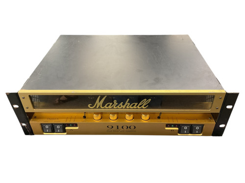 Vist Large View of Product Image Which is Used Marshall 9100 DUAL MONOBLOC Rackmount Tube Amplifier Head