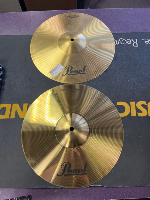 Vist Large View of Product Image Which is Used Pearl 14 HI HATS Hi Hat Cymbals 14"