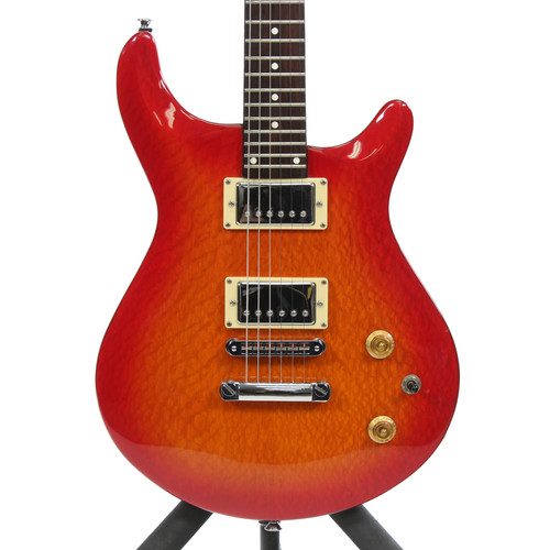 Vist Large View of Product Image Which is Used Hamer STELLAR 1 Super S Electric Guitar Cherry Sunburst 6-String