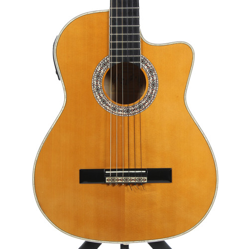 Vist Large View of Product Image Which is Used Esteban GRANADA G-100 Laminate Top Acoustic Guitar Natural