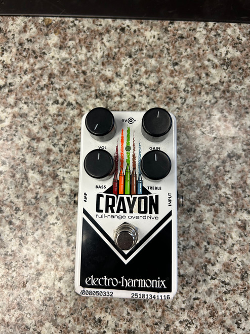Vist Large View of Product Image Which is Used Electro Harmonix (E/H) CRAYON OVERDRIVE PEDAL Distortion Pedal