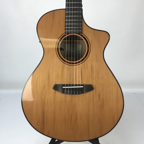 Vist Large View of Product Image Which is Used Breedlove PURSUIT EXOTIC NYLON CE Laminate Top Acoustic Guitar Natural