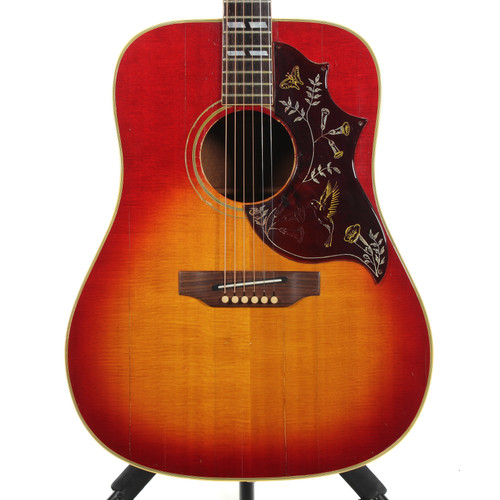 Vist Large View of Product Image Which is Used Gibson HUMMINGBIRD 1966 Vintage Solid Top Acoustic Guitar Cherry Sunburst