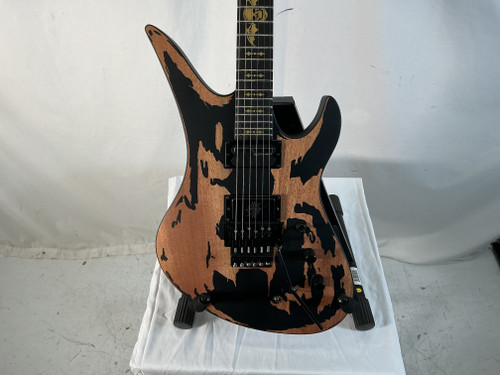Vist Large View of Product Image Which is Used Schecter SYNESTER GATES DISTRESSED Electric Guitar Black 6-String