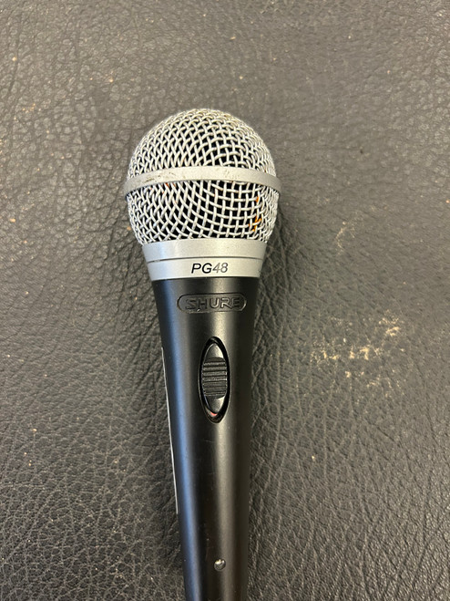 Used Shure PG48 Dynamic Microphone 41116-S000050338 Vist Large View of Product Image Which is Used Shure PG48 Dynamic Microphone
