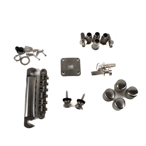 Used Epiphone BRIDGE/TAILPIECE/KNOBS/HARDWARE Guitar Hardware Vist Large View of Product Image Which is Used Epiphone BRIDGE/TAILPIECE/KNOBS/HARDWARE Guitar Hardware