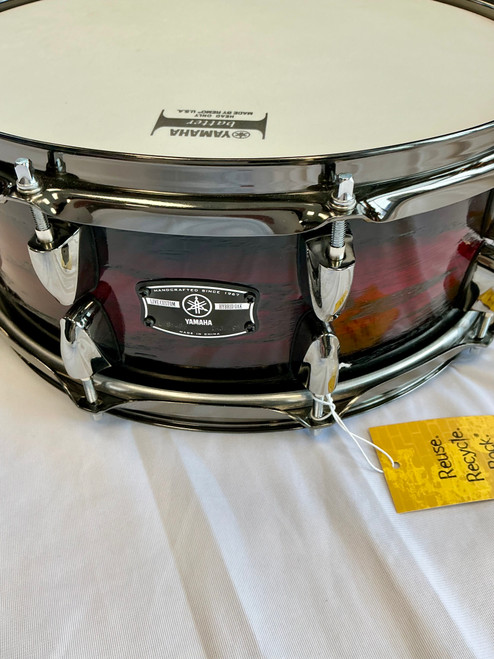 Vist Large View of Product Image Which is Used Yamaha LIVE CUSTOM HYBRID OAK Wood Snare Drum 14"