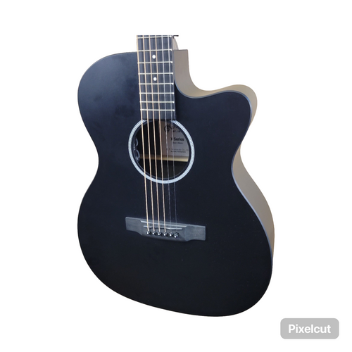Vist Large View of Product Image Which is Used Martin X SERIES Acoustic Guitar Black with Hardshell Case